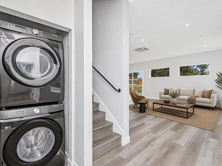 Washer and dryer is included in the unit