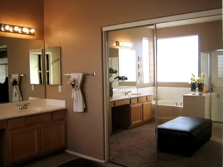 Huge closet in master bath!