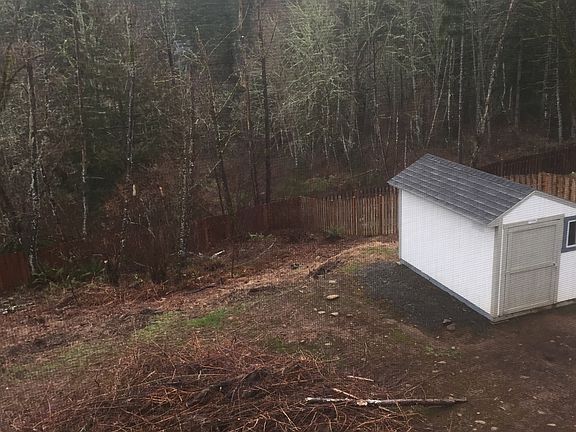 Fenced backyard 