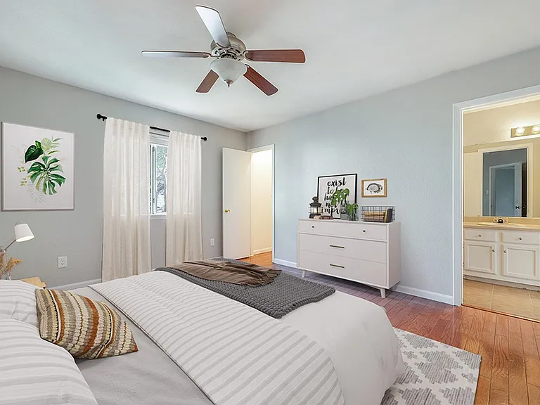 Bedroom 3. This image shows a virtually furnished space. Bedrooms come unfurnished.