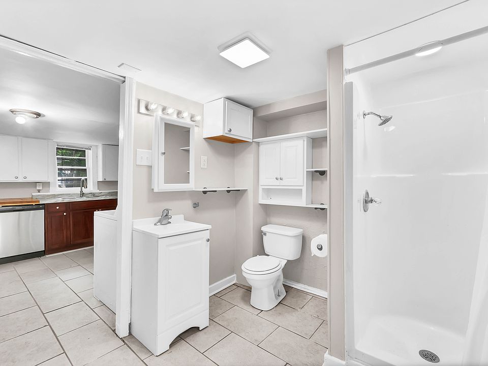 Fully remodeled bathroom with so much storage!