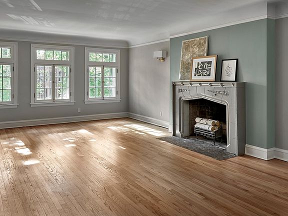 Original Fireplace, designer lighting throughout