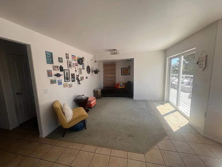 Bonus living room/play area off kitchen