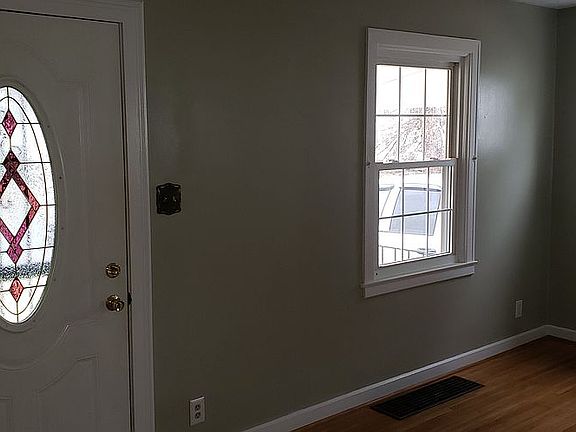 Front door in living room