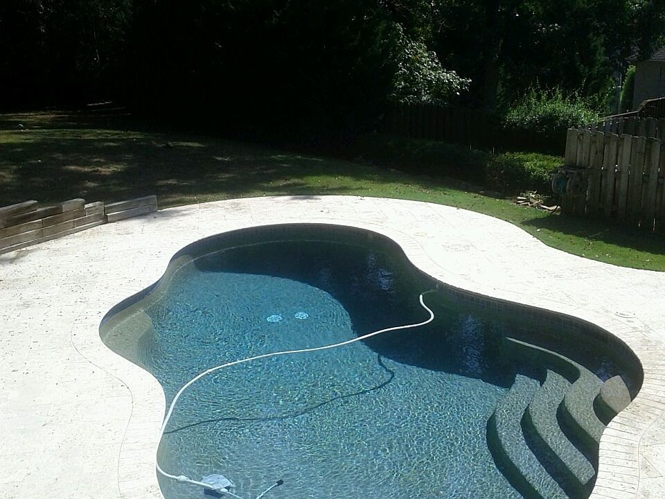 In ground fresh water pool