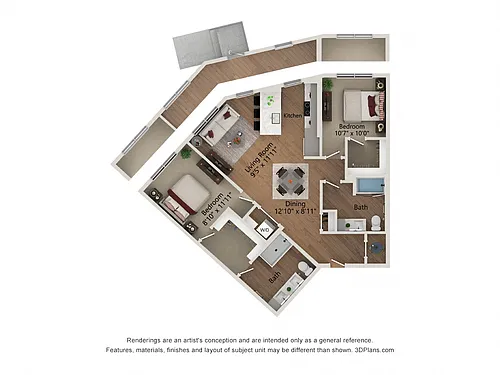 Floor plan B3.a-1116