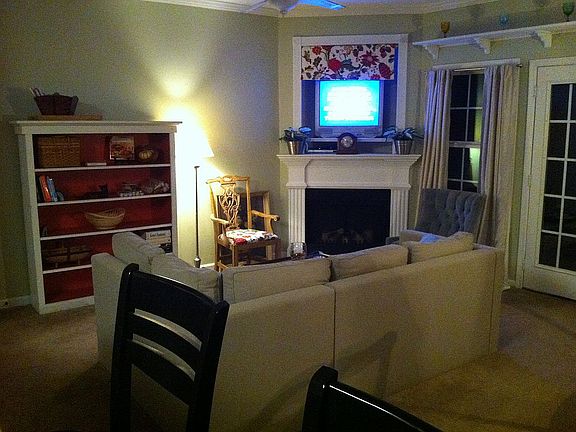 Open plan living room.