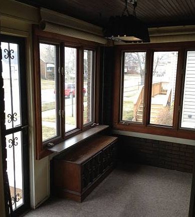 Enclosed front porch