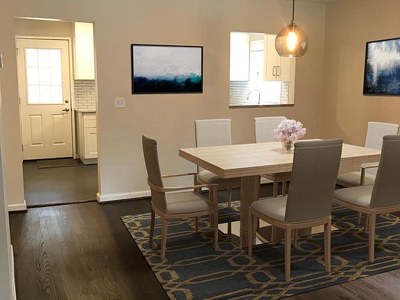 DINING ROOM AT THE KITCHEN. BEAUTIFUL REFINISHED HARDWOOD.