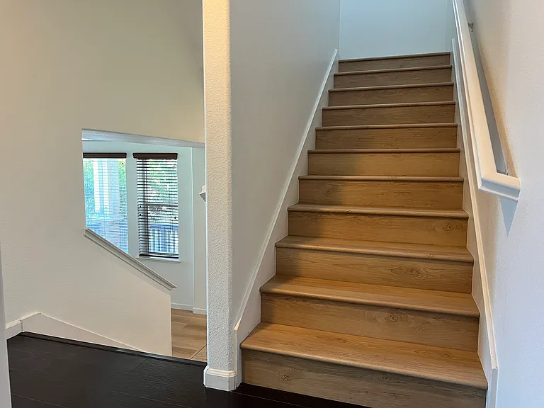 Transition from main floor to upstairs