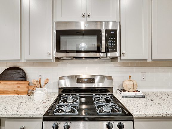 Gas cooktop in kitchen
