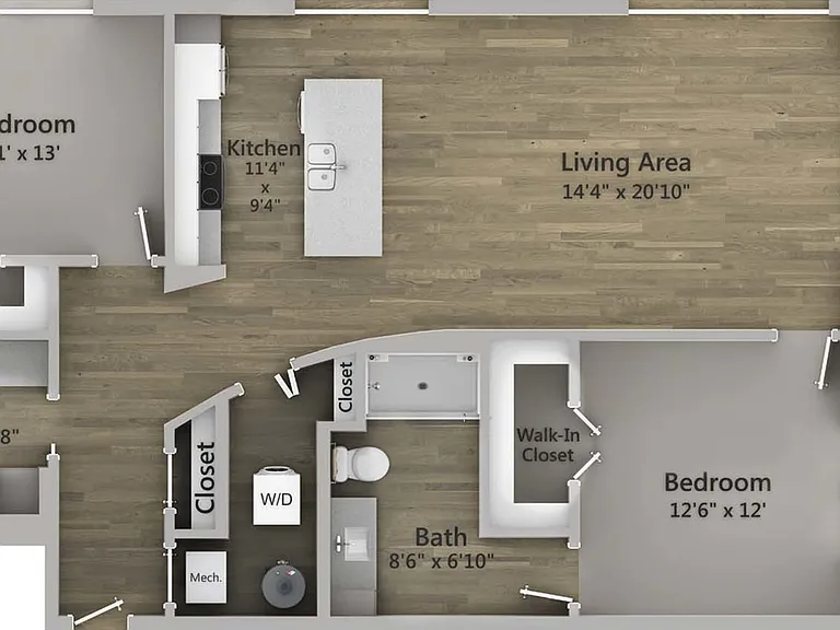 Floor Plan 2G | State Street Station | Apartments in Wauwatosa, WI Floor Plan 2G | State Street Station | Apartments in Wauwatosa, WI