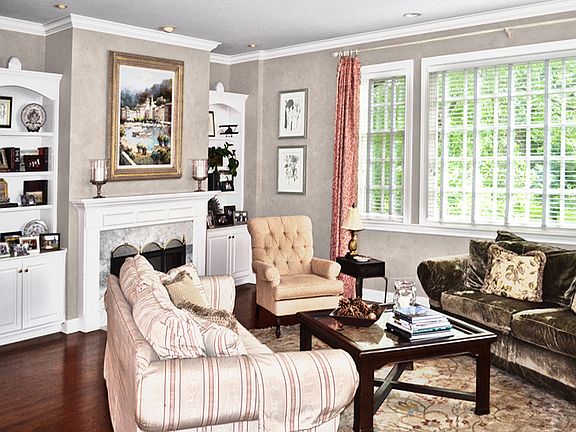 Living Room with Grey Paint