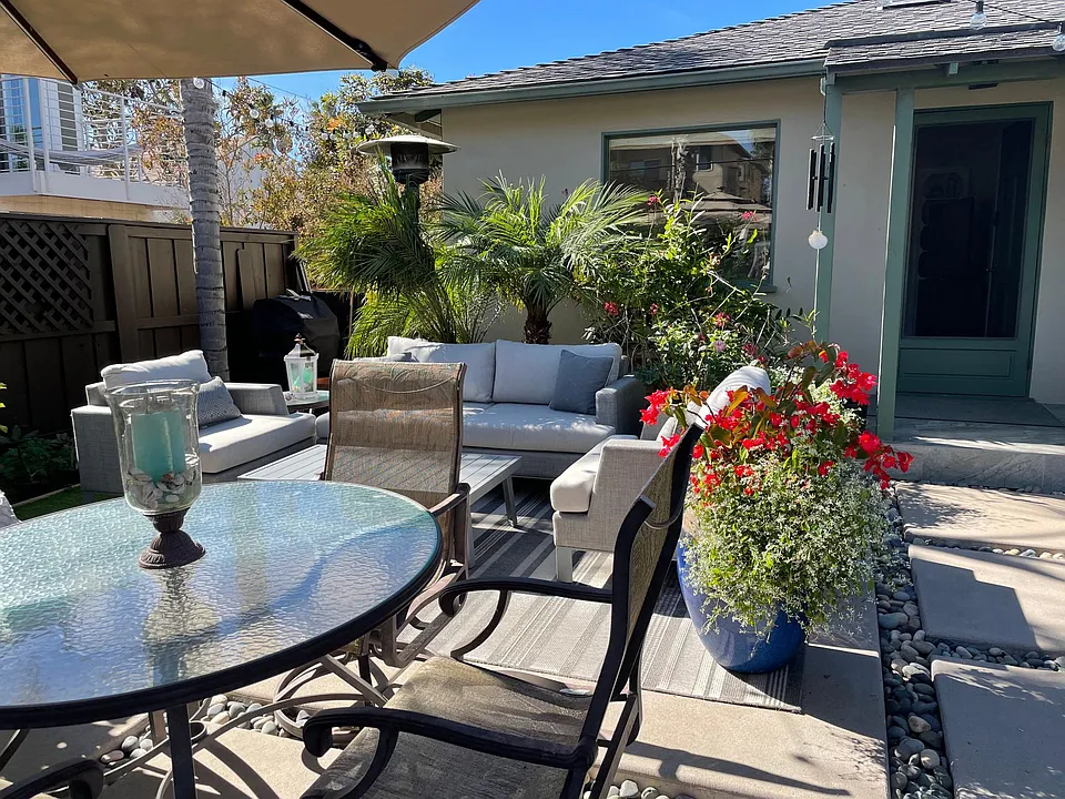 large front private patio