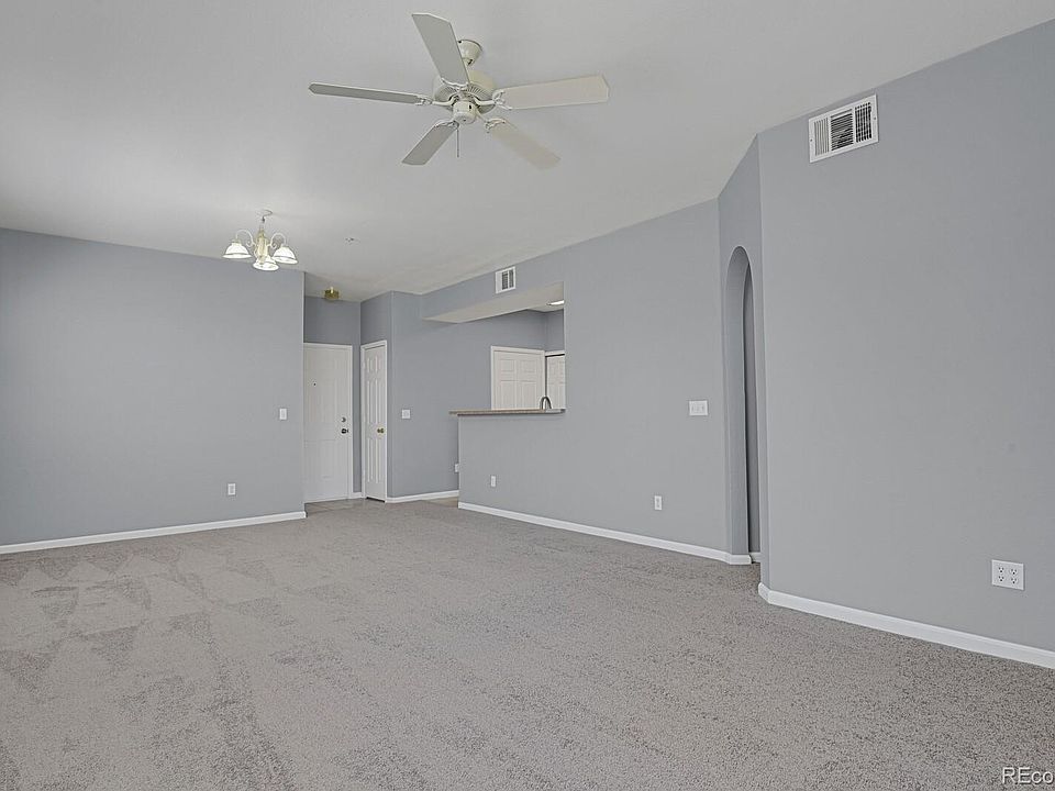 view from dining room to front door