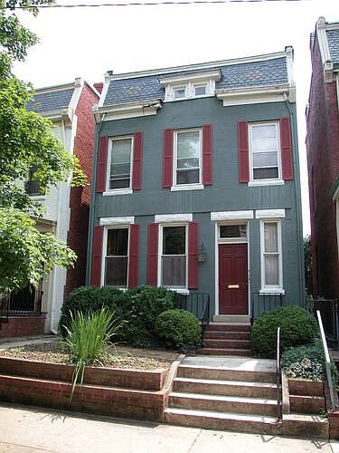 Exterior of 2417 Park Avenue Apt 1 is first floor to the left. Note shutters at windows