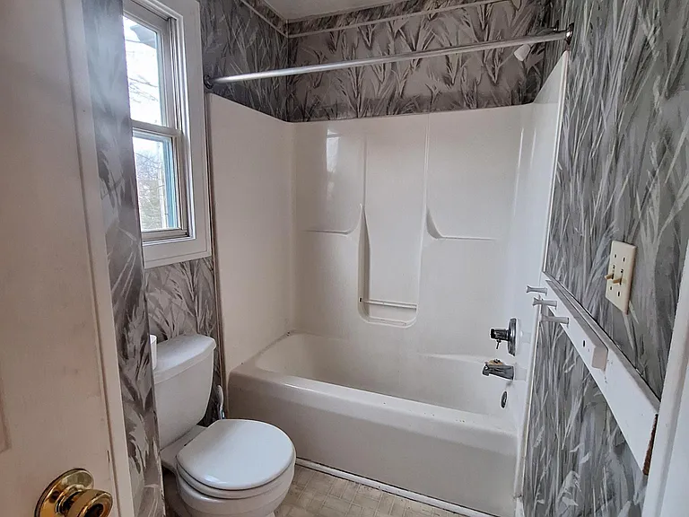 Bathroom entrance from bedroom #1