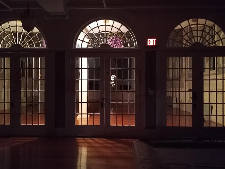 Evening Billiard Windows to Ballroom
