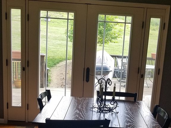 Newly installed French doors
