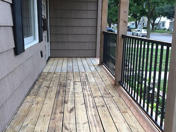 open front porch