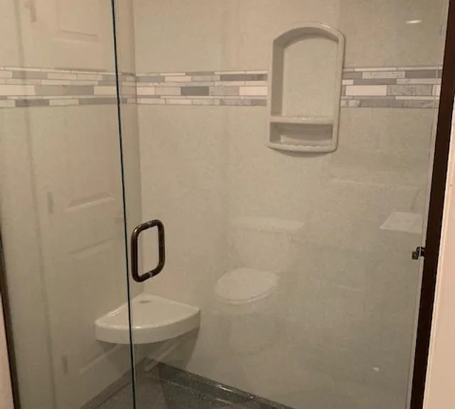 Shower in Hallway Bath room on upper level