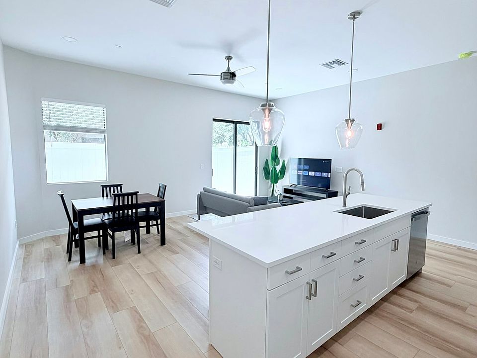 Kitchen, Dining and Living Area