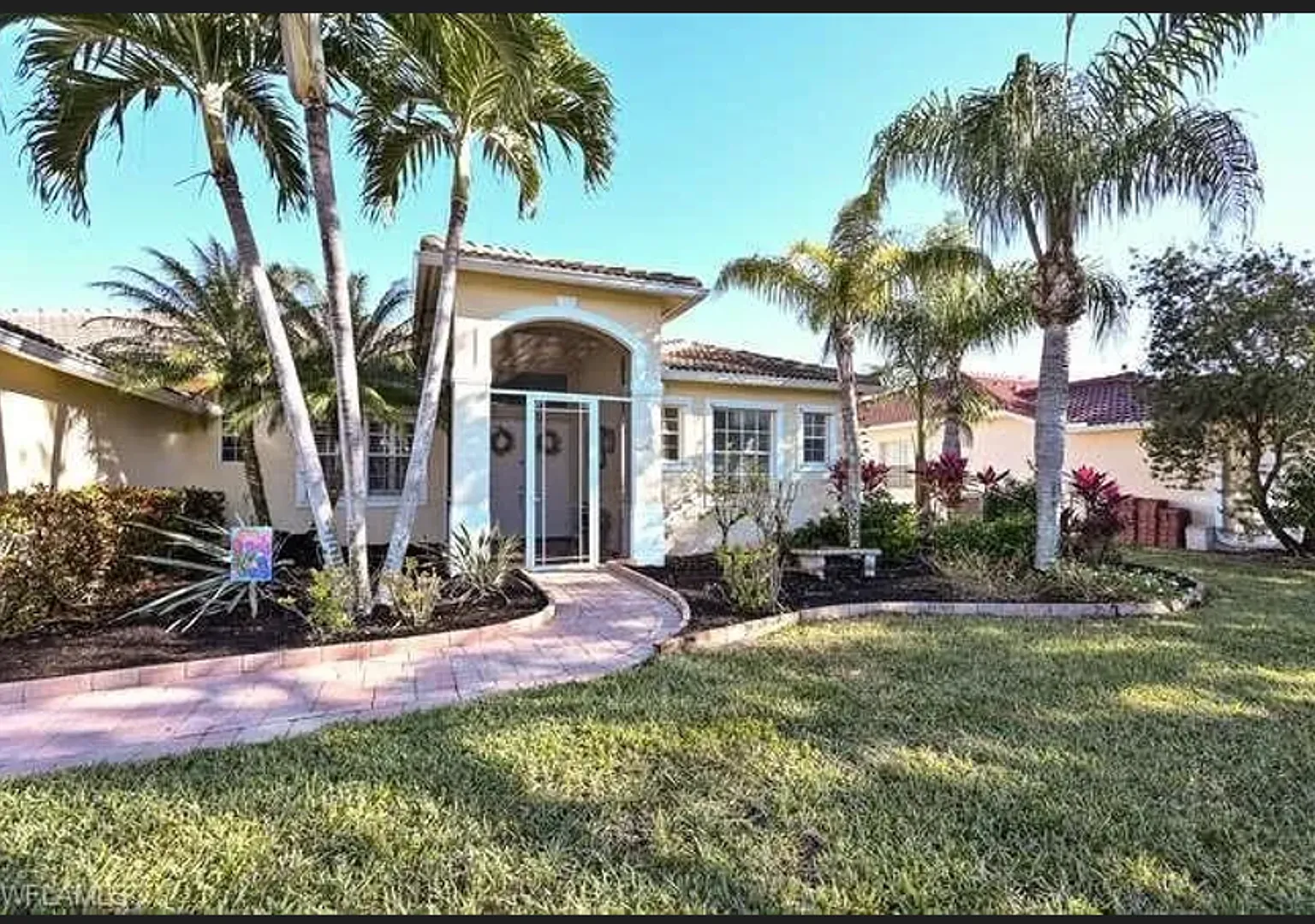 Lakefront 3 Bed + Den 2 bath home with pool and spa tub in Waterways of Naples Community — Photo 1