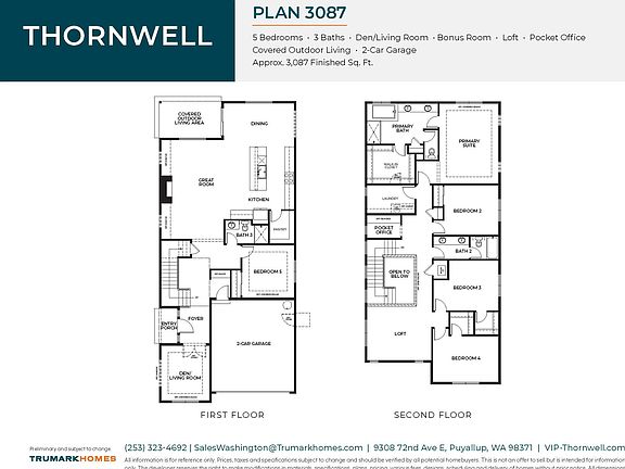 Thornwell Plan 3087 Floor Plan