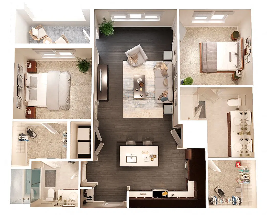 Floor plan B1 McClane