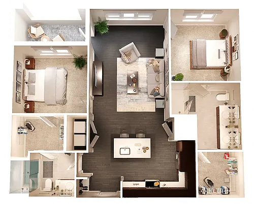 Floor plan B1 McClane
