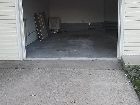 Single Car Garage with entry into the kitchen.