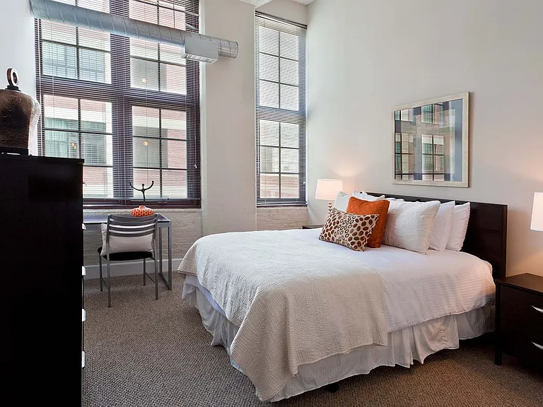 Bedrooms with natural lighting