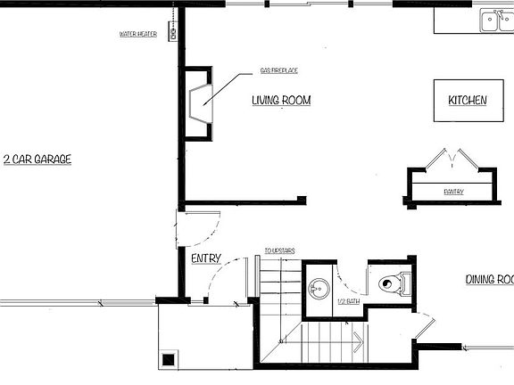Downstairs floorplan