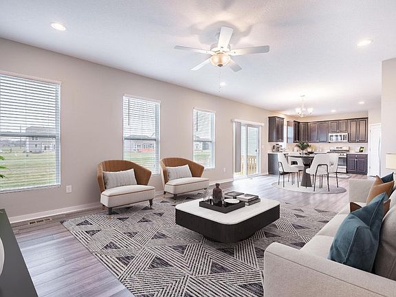 Plenty of lighting, ceiling fan