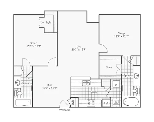 Floor plan Staring
