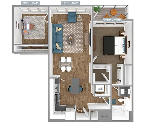 Floor plan AM15D-D2-820
