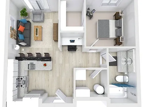 Floor plan 1X1