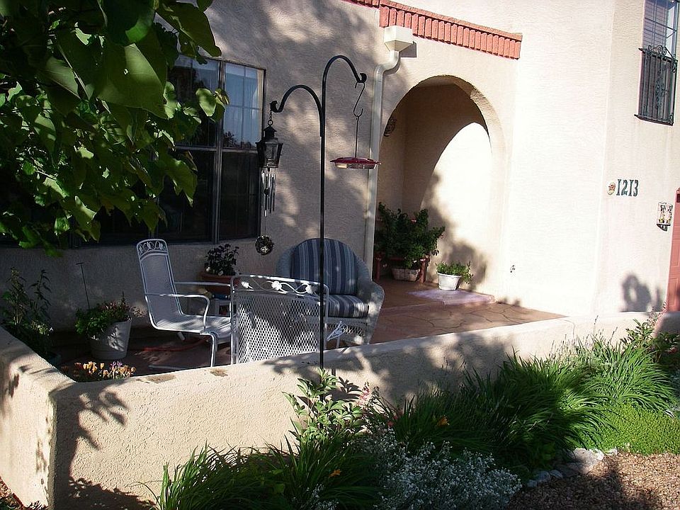 Front porch and gardens