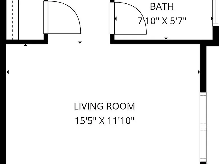 Floor plan: front entry on the bottom, take the back stairs to the backyard and laundry.