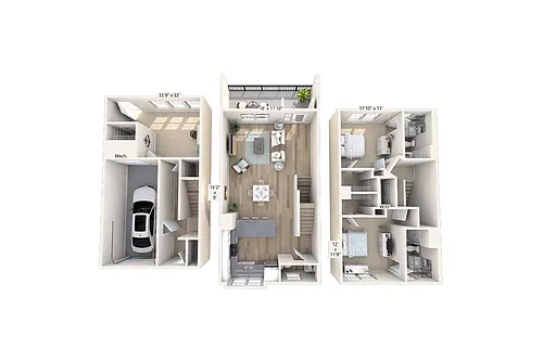 Floor plan B2T-1641sq-2205-2504