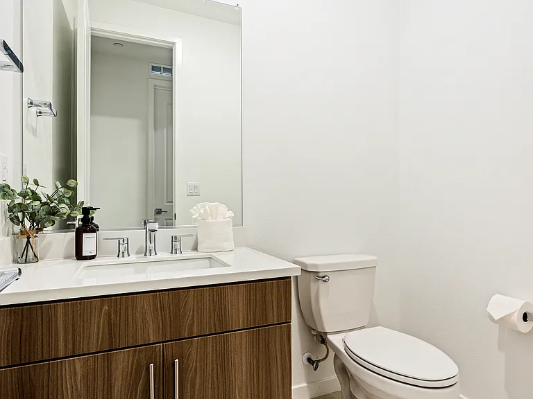 Half bathroom for guests.