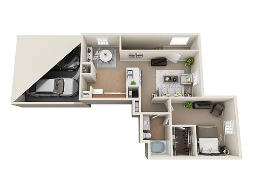 Floor plan 1 bedroom up