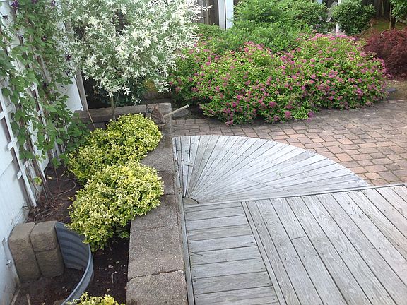Deck and Stone Patio