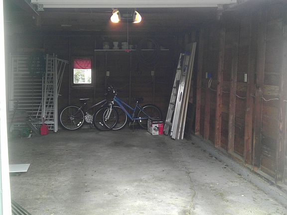 Inside garage