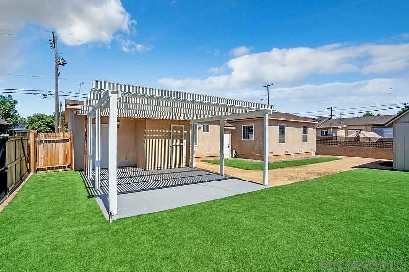 Porch leading into unit.