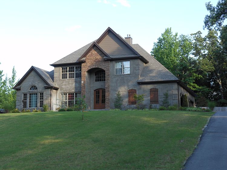 Exterior is slurry and rock
