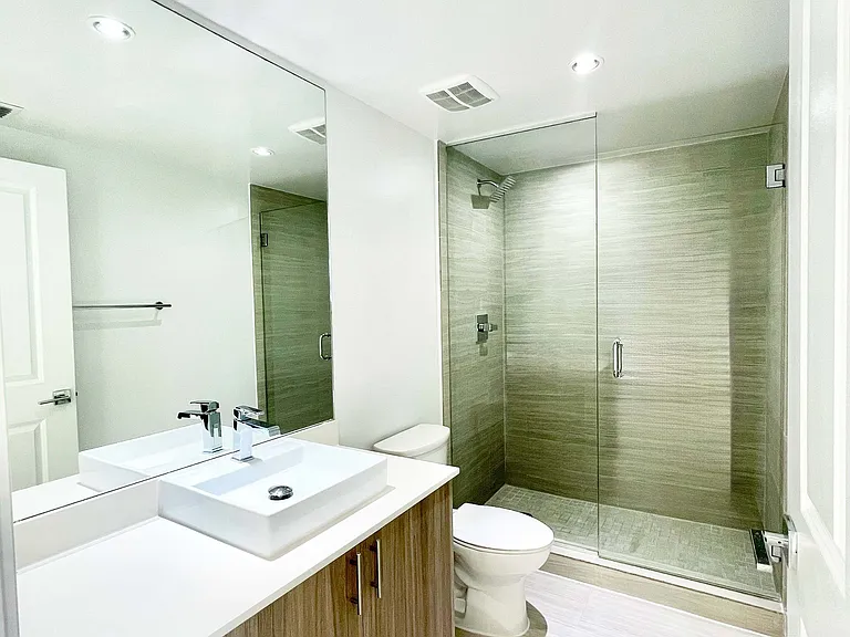 Large Showers with Glass Enclosures ( 3 Bedroom, 2 Bath Units)