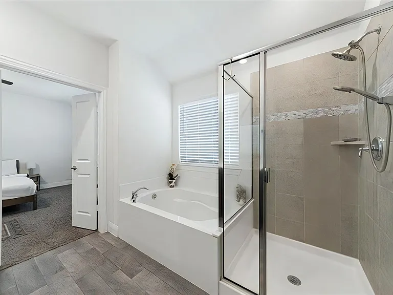 Luxurious Bathtub and Standup Shower