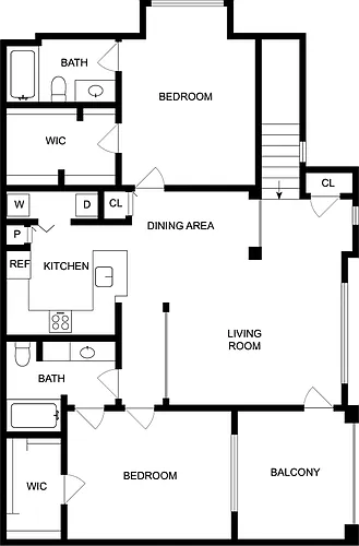 Floor plan Milton Second Floor No Garage