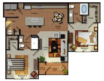 Floor plan Pompidou